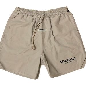 Fear of God Essentials nylon active shorts tan S